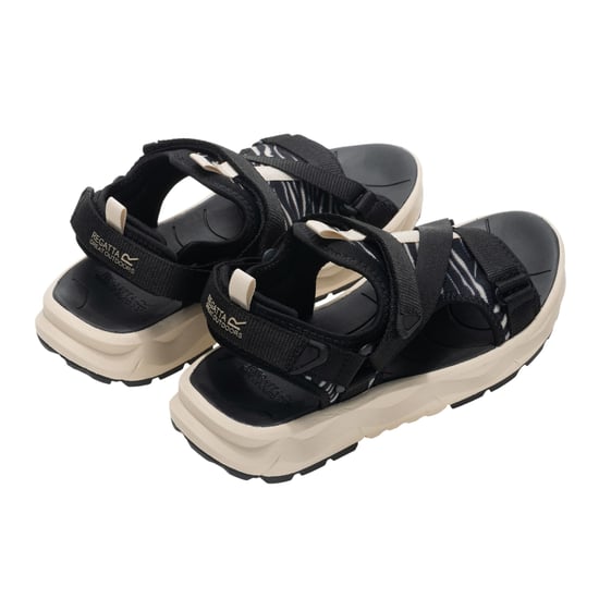 Regatta - "Lito" Zebramuster Sandalen für Damen (Schwarz/Weiß) - Image 2