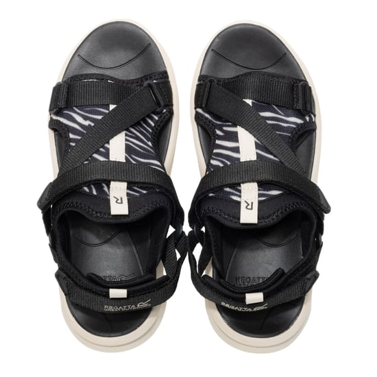Regatta - "Lito" Zebramuster Sandalen für Damen (Schwarz/Weiß) - Image 5
