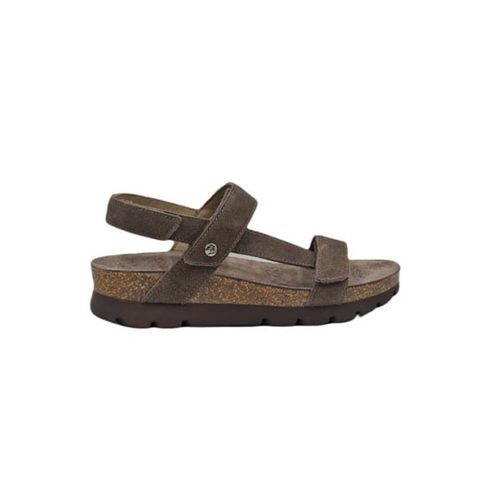Panama Jack Women's Wedge Stone graue Wildledersandalen – Selma B18 - Image 1