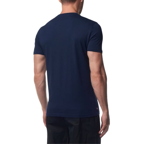 Aquascutum Active Beach Basic T-shirt Mit Großem Logo In Marineblau - Image 4