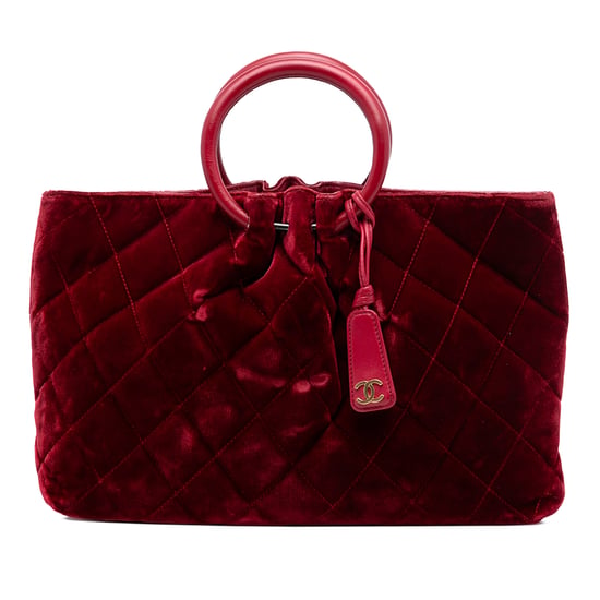Gebrauchte Cc Gepolsterte Samt Handtasche - Image 1