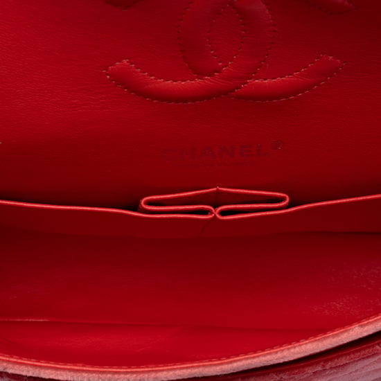 Gebrauchte Medium Classic Velvet Double Flap - Image 4