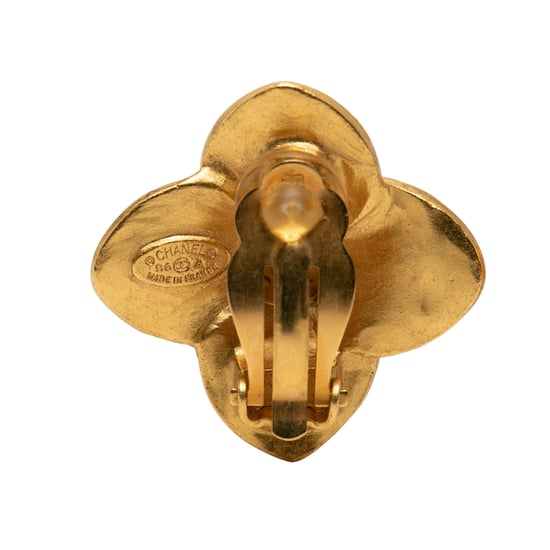 Gebrauchte Cc vergoldete Kleeblatt Clip-On Ohrringe - Image 3