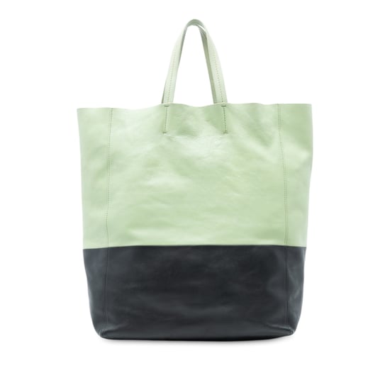 Gebrauchte Bicolor-Leder Vertikale Cabas-Tasche - Image 2