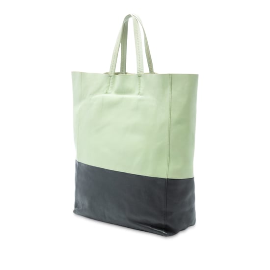 Gebrauchte Bicolor-Leder Vertikale Cabas-Tasche - Image 3