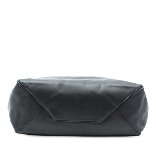 Gebrauchte Bicolor-Leder Vertikale Cabas-Tasche - Image 4