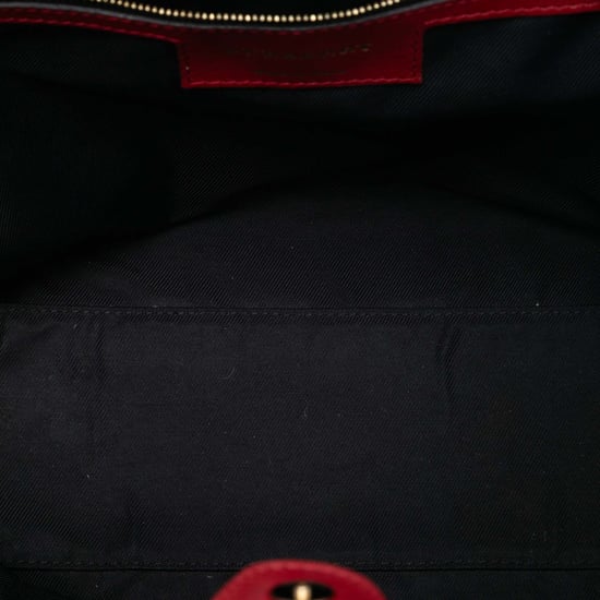 Gebrauchter kleiner Haymarket-Check-Canvas- und Leder-Canterbury-Tote - Image 4
