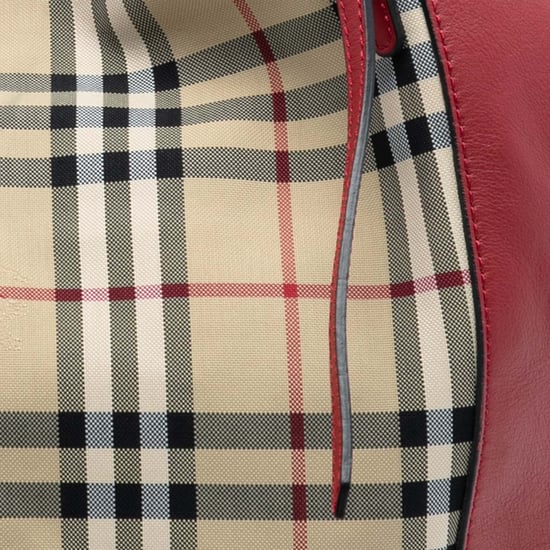 Gebrauchter kleiner Haymarket-Check-Canvas- und Leder-Canterbury-Tote - Image 6