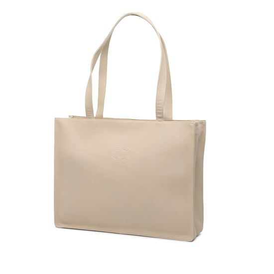 Gebrauchte Lammleder Präge Cc Camellia Tote - Image 2