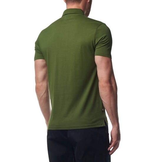 Aquascutum Active Beach Sailor Check Polo Poloshirt In Armeegrün - Image 4