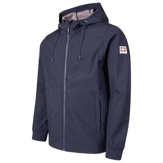 Aquascutum Active Navy Blue Shell Hybrid Kapuzenjacke - Image 3