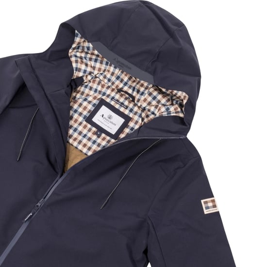 Aquascutum Active Shell Active Mid Parka Marineblaue Jacke - Image 6