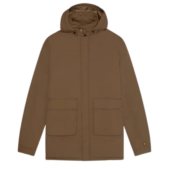 Lyle & Scott Brown Wattierter Parka - Image 1