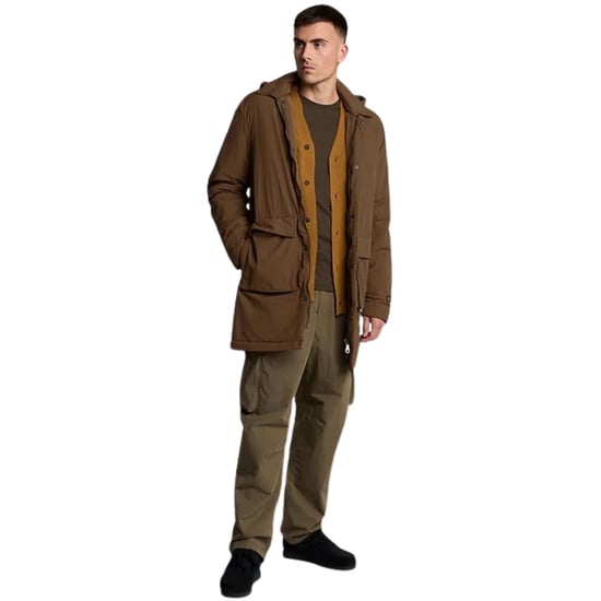Lyle &amp; Scott Brown Wattierter Parka - Image 4