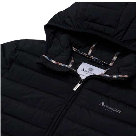 Aquascutum Active Rlg Active Kapuzenjacke 100 G, Schwarz - Image 2