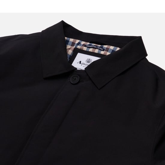 Aquascutum Active Shell Active Mid Trench Black Jacket - Image 2