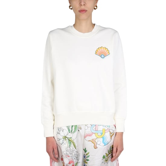 Casablanca Bestickte, Cremeweiße Sweatshirts - Image 2