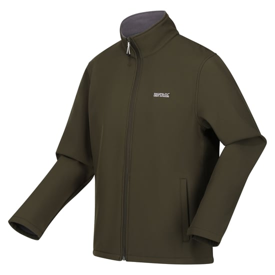 Regatta - "Cera V" Softshelljacke windbeständig für Herren (Dunkel-Khaki) - Image 3