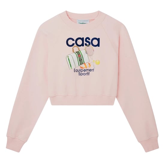 Casablanca Bedruckte, Kurze Sport-sweatshirts In Pink - Image 1