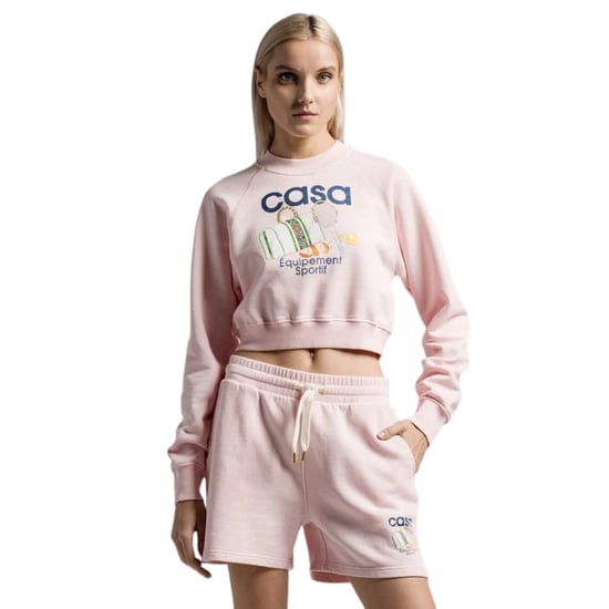 Casablanca Bedruckte, Kurze Sport-sweatshirts In Pink - Image 2