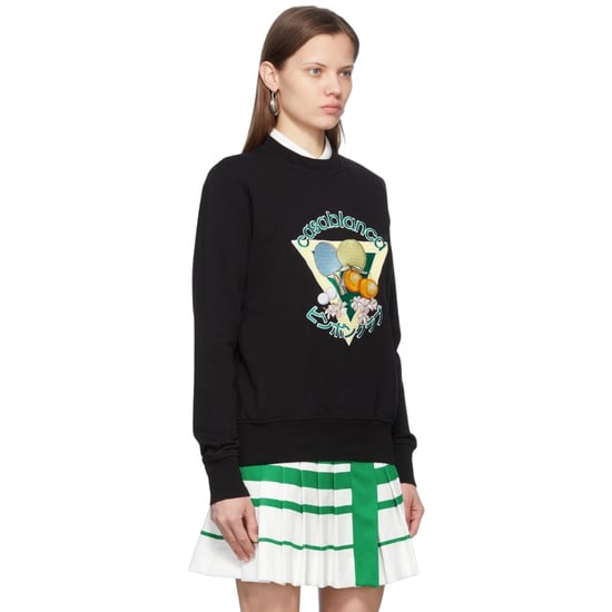 Casablanca Bestickte Ping-pong-club-sweatshirts, Schwarz - Image 3