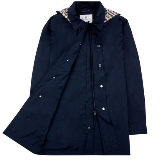Aquascutum Active Packable Trench Jacket Navy Blue - Image 4