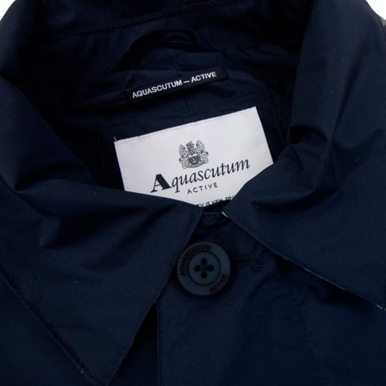 Aquascutum Active Packable Trench Jacket Navy Blue - Image 5