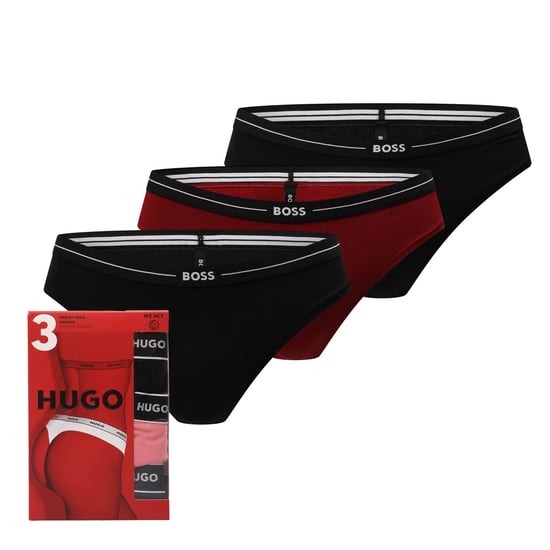 Damen Boss 3er-Pack Logo-Bund Slips in Mehrfarbig - Image 1