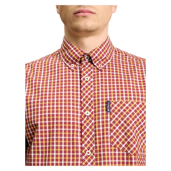 Ben Sherman - "Signature House" Hemd für Herren, kurzärmlig (Rot) - Image 3