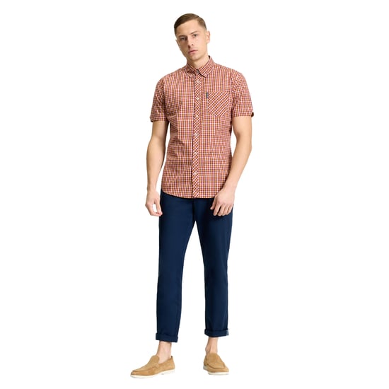 Ben Sherman - "Signature House" Hemd für Herren, kurzärmlig (Rot) - Image 5