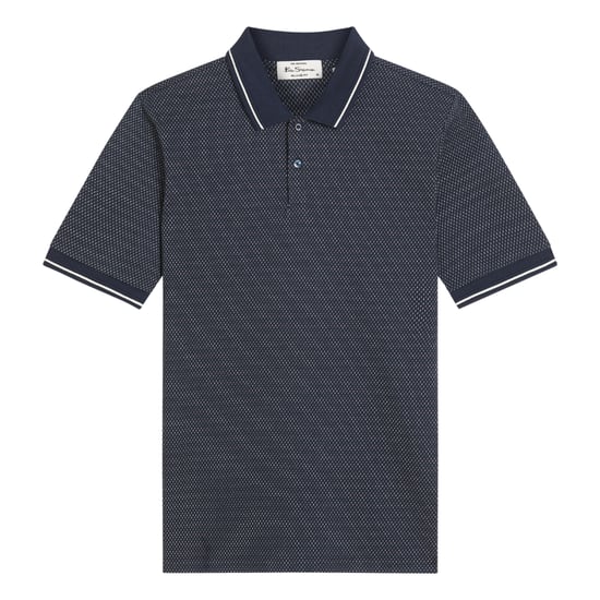 Ben Sherman - Poloshirt für Herren, Jacquard (Dunkel-Marineblau) - Image 1