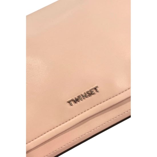 Twinset Pink Polyurethan Damen Schultertasche - Image 5