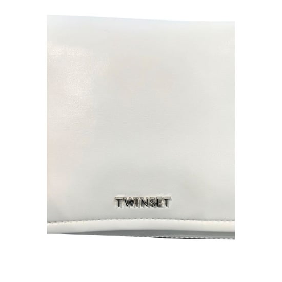 Twinset Weißes PU Damen Schultertasche - Image 5