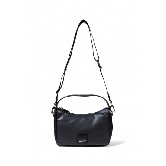 Karl Lagerfeld Schwarze Kunstleder-Handtasche - Image 5