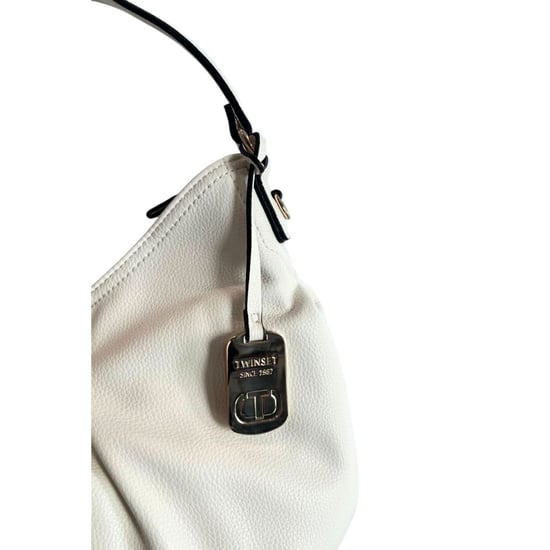 Twinset Weißes PU Damen Schultertasche - Image 6