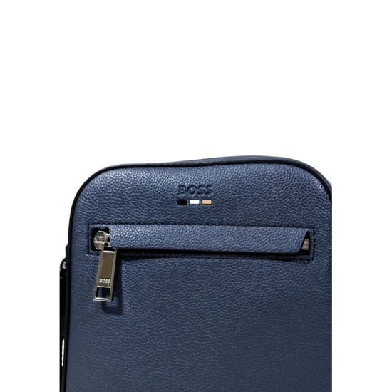 Hugo Boss Blue Recycelte Polyurethan Umhängetasche - Image 5