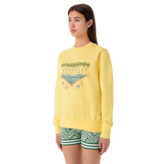Casablanca Besticktes Sweatshirt, Enoshima Beach Gelbes Sweatshirt - Image 4