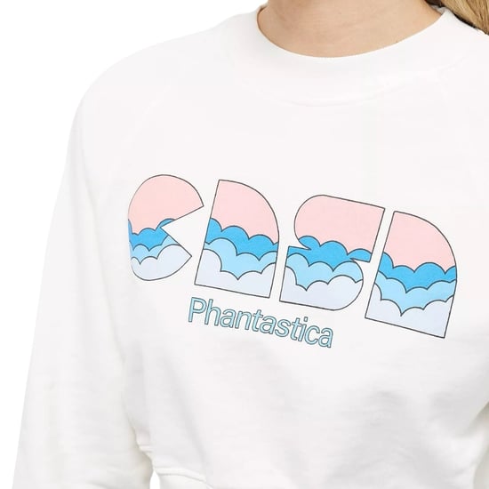 Casablanca Casa Clouds Siebdruck-sweatshirt, Kurz Geschnitten, Weiß - Image 3