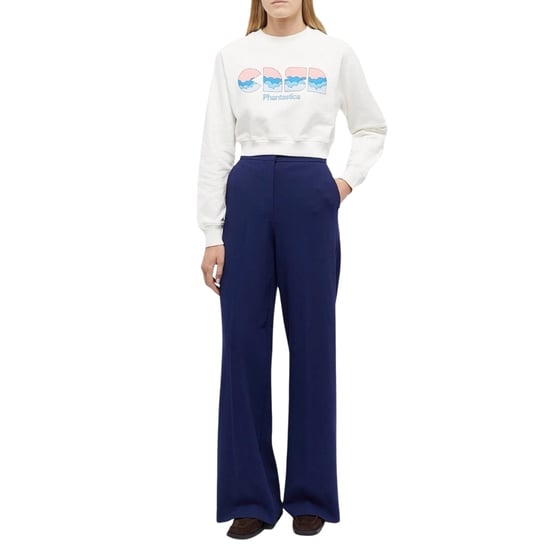 Casablanca Casa Clouds Siebdruck-sweatshirt, Kurz Geschnitten, Weiß - Image 4
