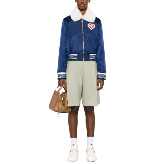 Casablanca Nylon-bomberjacken, Marineblau - Image 3