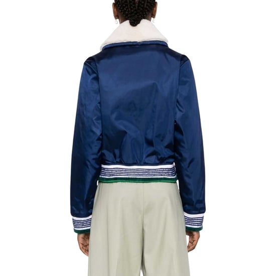 Casablanca Nylon-bomberjacken, Marineblau - Image 4