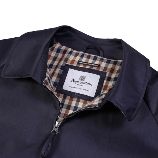 Aquascutum Active Archival Jacke In Mittlerem Marineblau - Image 3