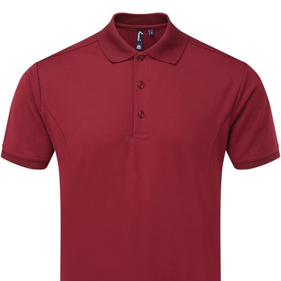 Premier - Poloshirt für Herren (Burgunderrot) - Image 2