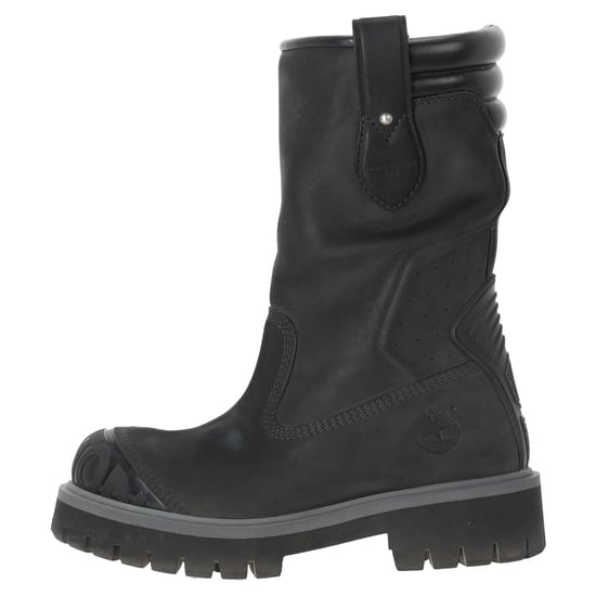Louis Vuitton x Timberland Knöchelhohe Stiefel aus schwarzem Leder - Image 2