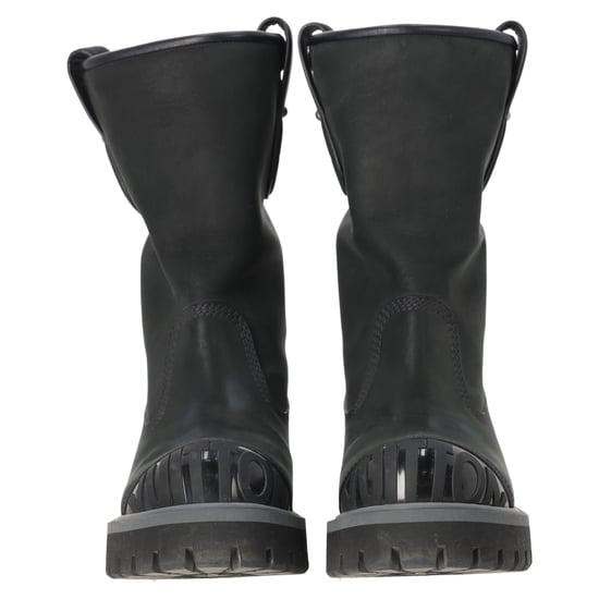 Louis Vuitton x Timberland Knöchelhohe Stiefel aus schwarzem Leder - Image 4
