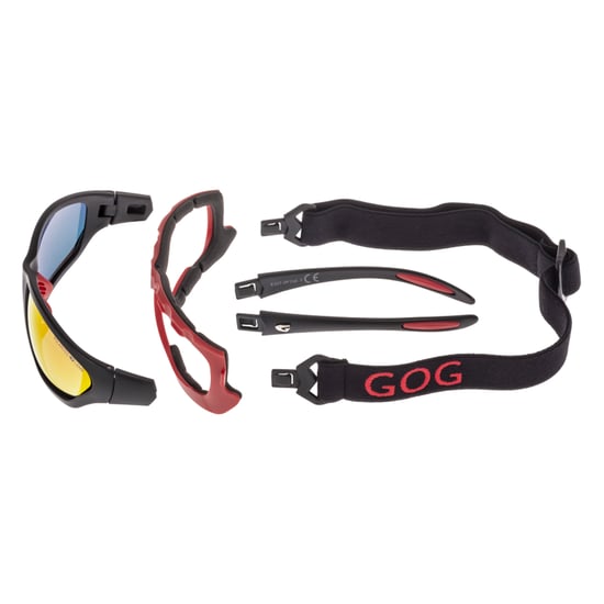 GOG Eyewear Unisex Mese polarisierte UV400 Outdoor-Sonnenbrille mit hydrophober Spiegelbeschichtung - Rot - Image 4