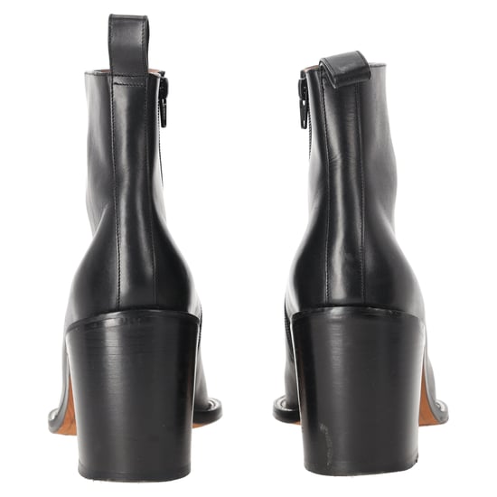 Givenchy Kette-Link Akzent Stiefeletten aus schwarzem Leder - Image 3