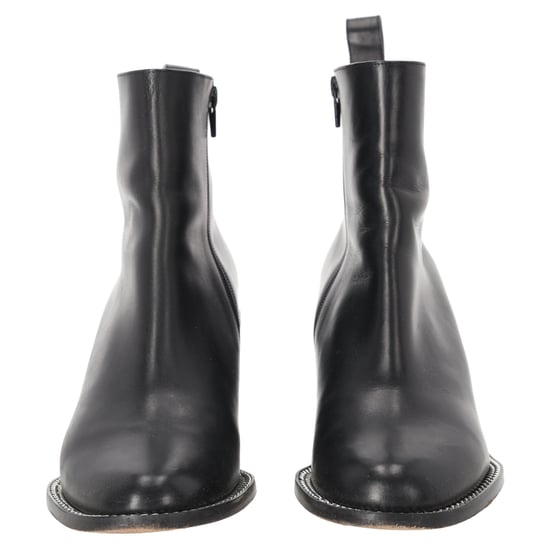 Givenchy Kette-Link Akzent Stiefeletten aus schwarzem Leder - Image 4