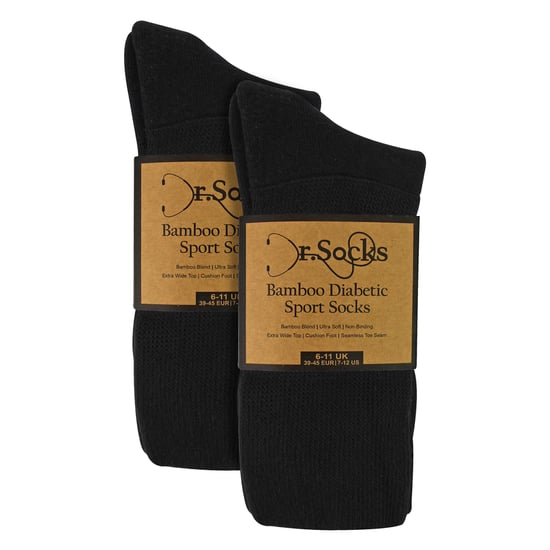 6er Pack Herren Diabetes Sportsocken | Atmungsaktive, nicht einschnürende Komfortsocken - Image 2