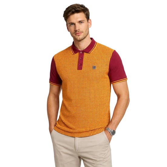Lambretta - Poloshirt für Herren (Burgunderrot/Gold) - Image 3